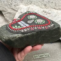 Black Skull / Day of the Dead / Skull Mosaic  / Garden Stone