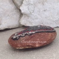 Angel Wing Mosaic Heart, Smoked Gray Heart, Mosaic Rock, Garden Stone, Home Decor, Gardener Gift, Garden Decor,