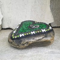 Green Heart Mosaic Pet Memorial