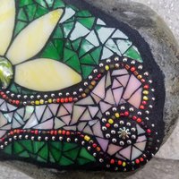 Bone and Paw Mosaic Pet Memorial