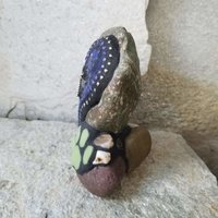 Blue Mosaic Heart Pet Memorial